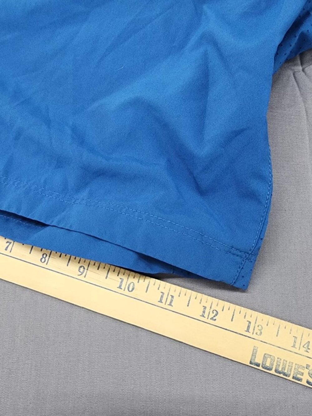 Nike Dri-Fit Athletic Shorts Men's XL Blue Mesh Pockets 9 Inseam Drawstring - Picture 11 of 11